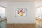Space to Breathe Canvas Print in White Frame - Kim Black - Ruthanne Collection
