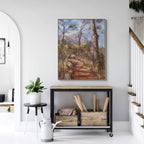 Old Stone Path & Pines In Kirstenbosch Print