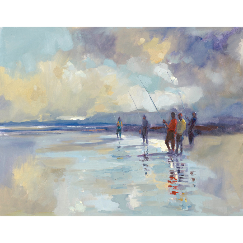 Beach Fishing Print
