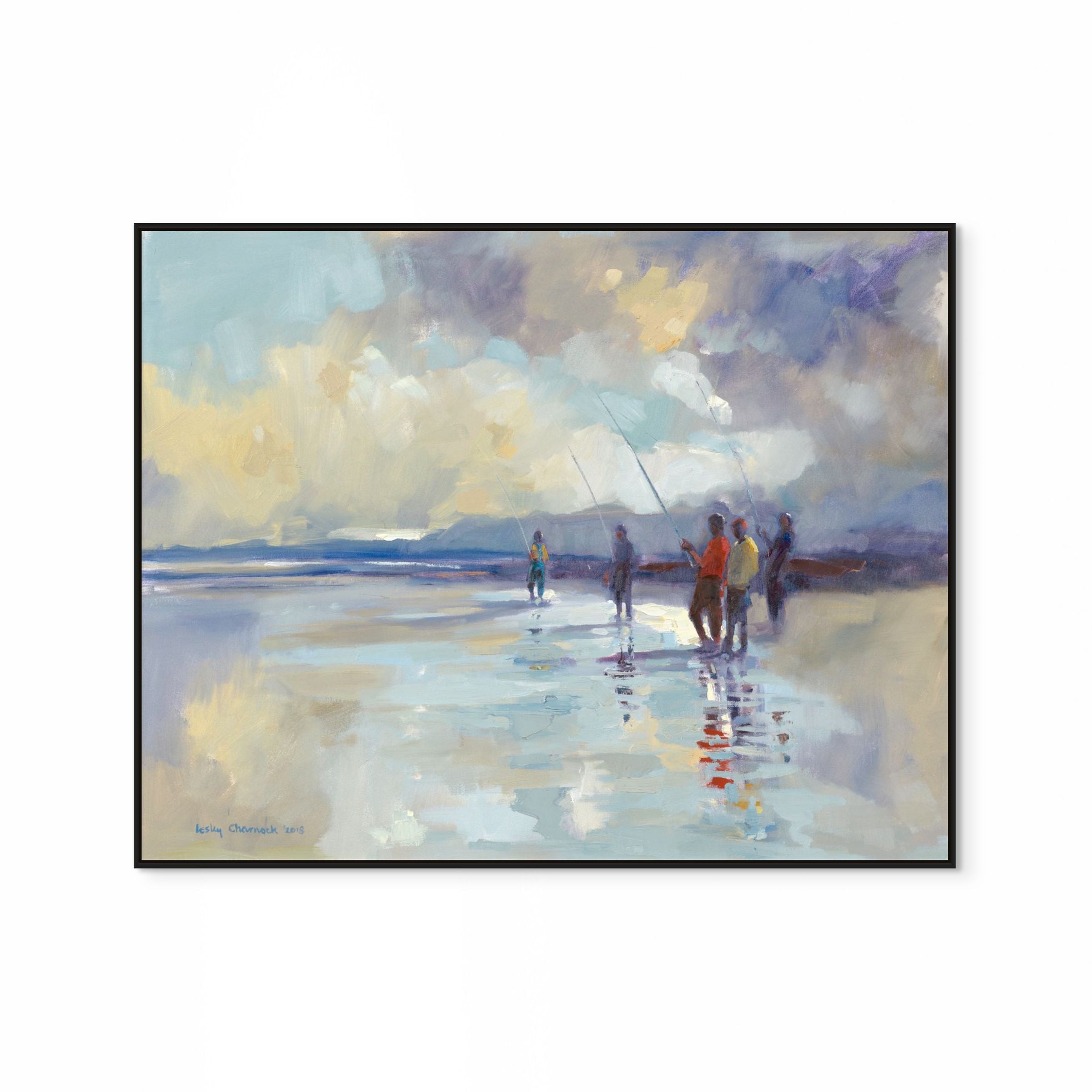 Beach Fishing Print