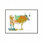 Nguni Orange Pop Print
