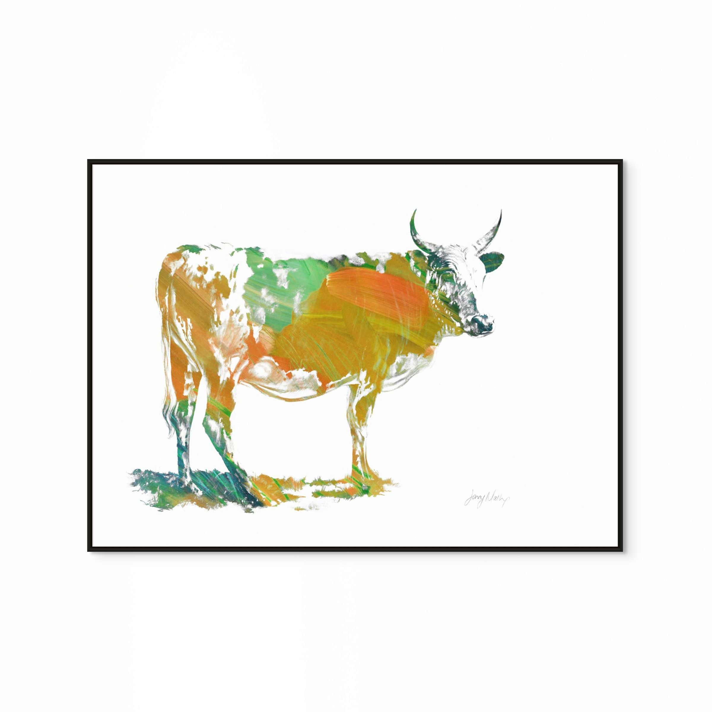 Nguni Orange Pop Print
