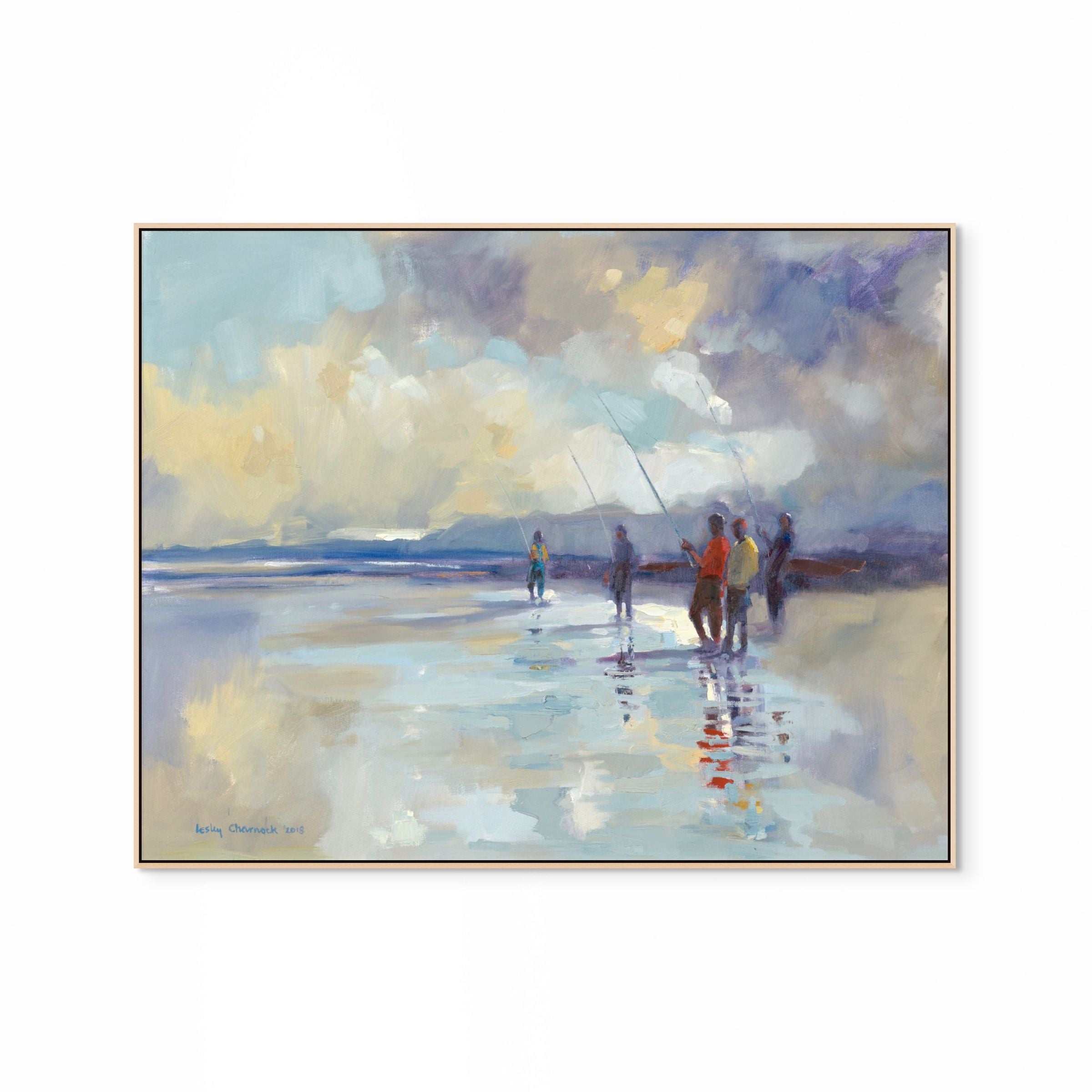 Beach Fishing Print