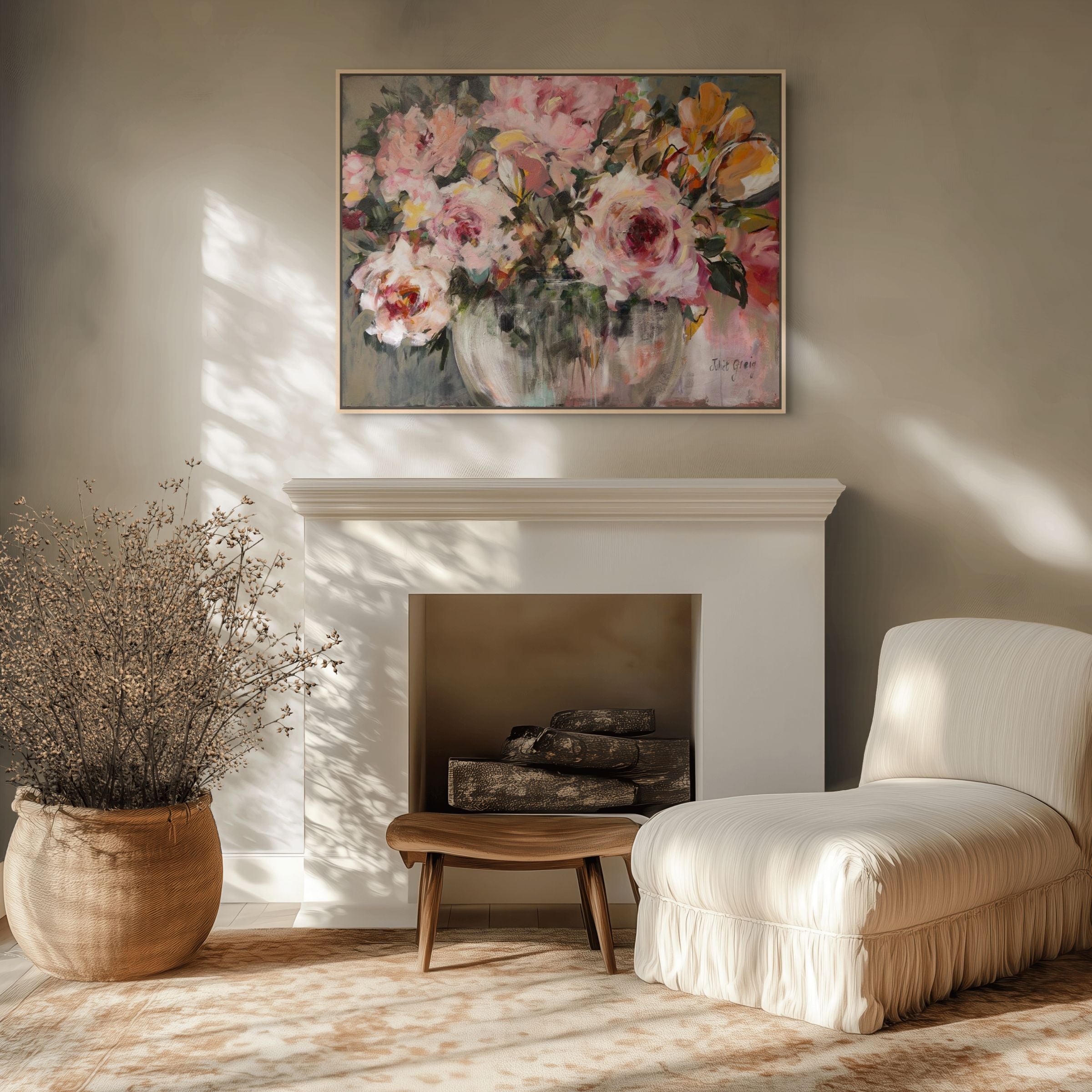 Pink Roses Print