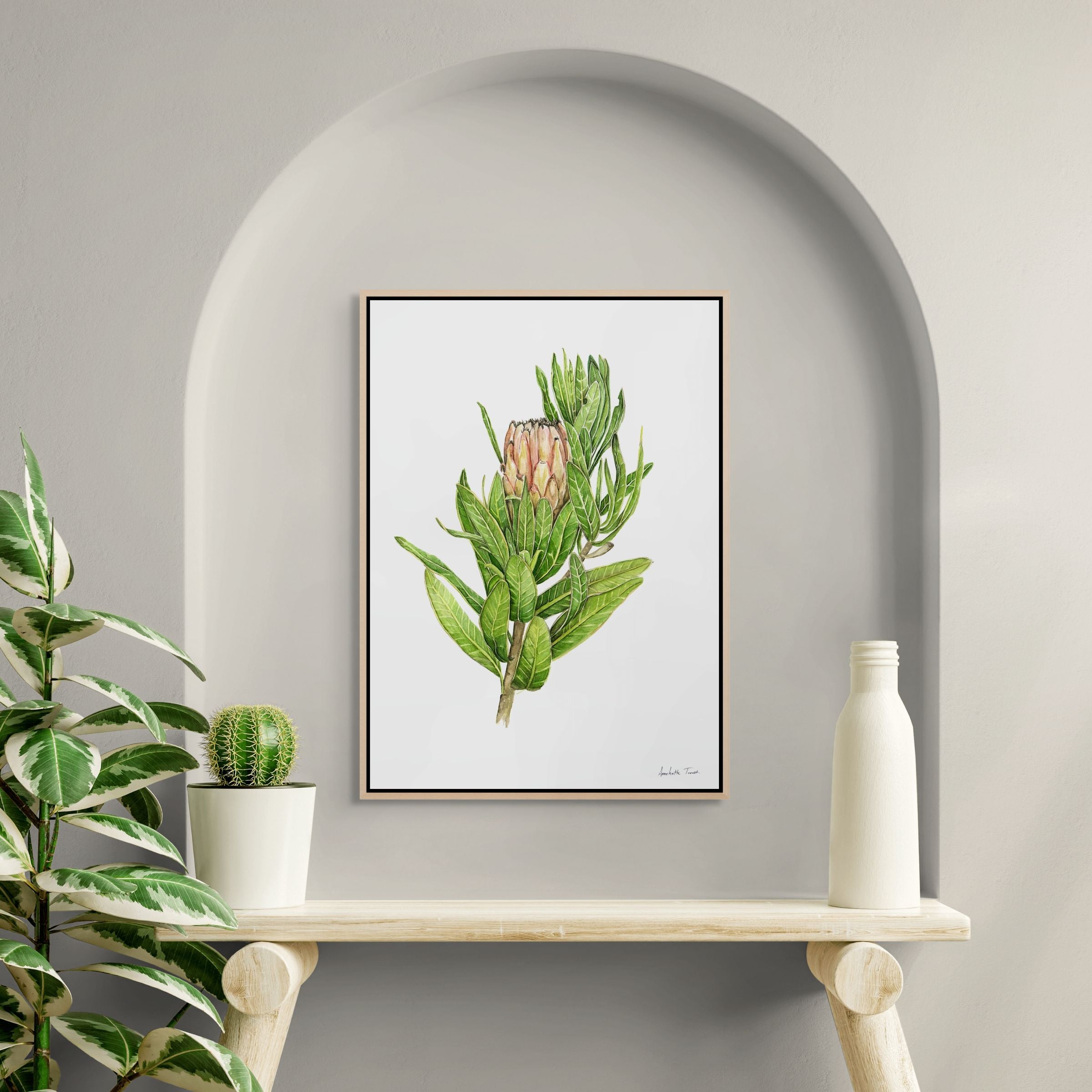 Protea Mink Print