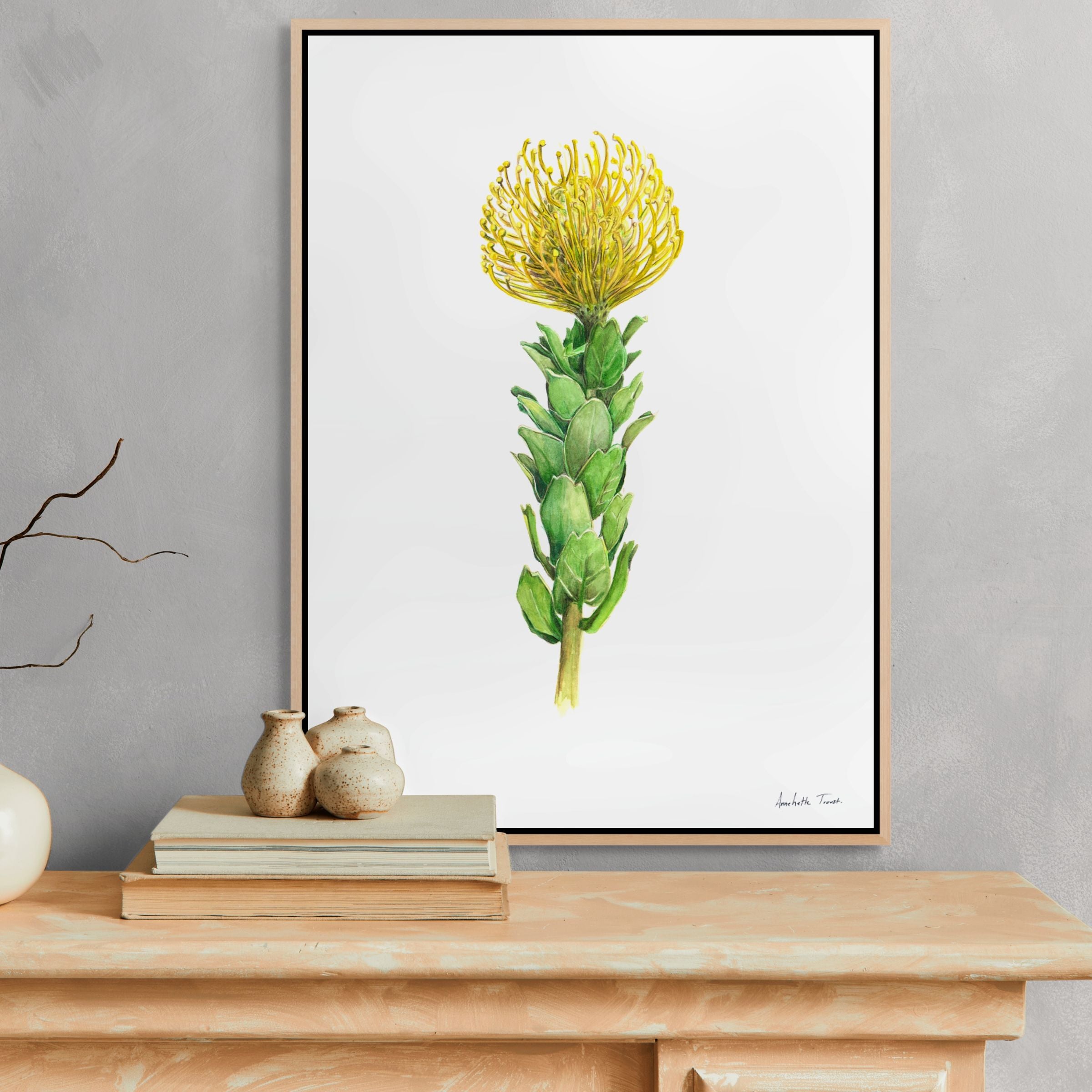 Yellow Pincushion Print