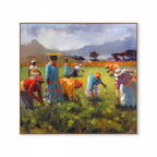 Sunshine Strawberry Pickers Print