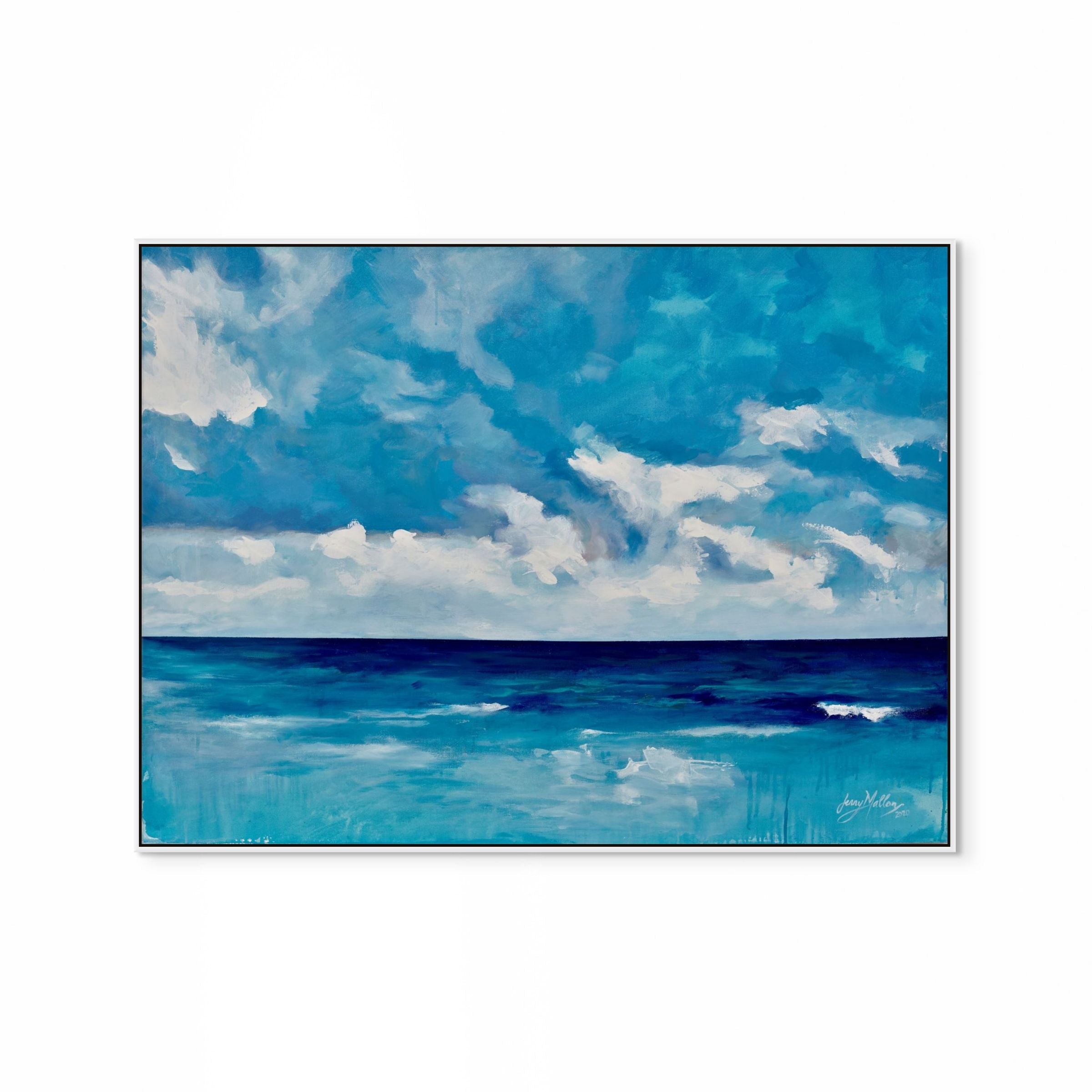 Blue Walk Print