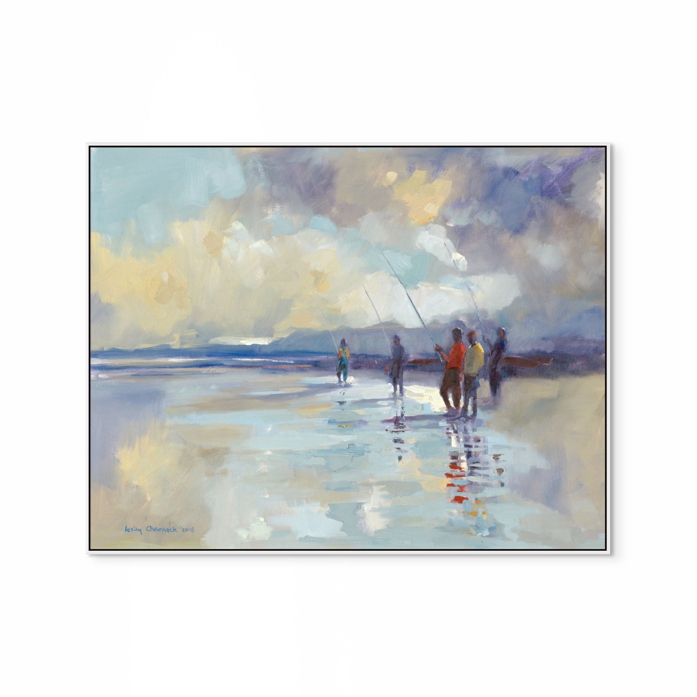 Beach Fishing Print