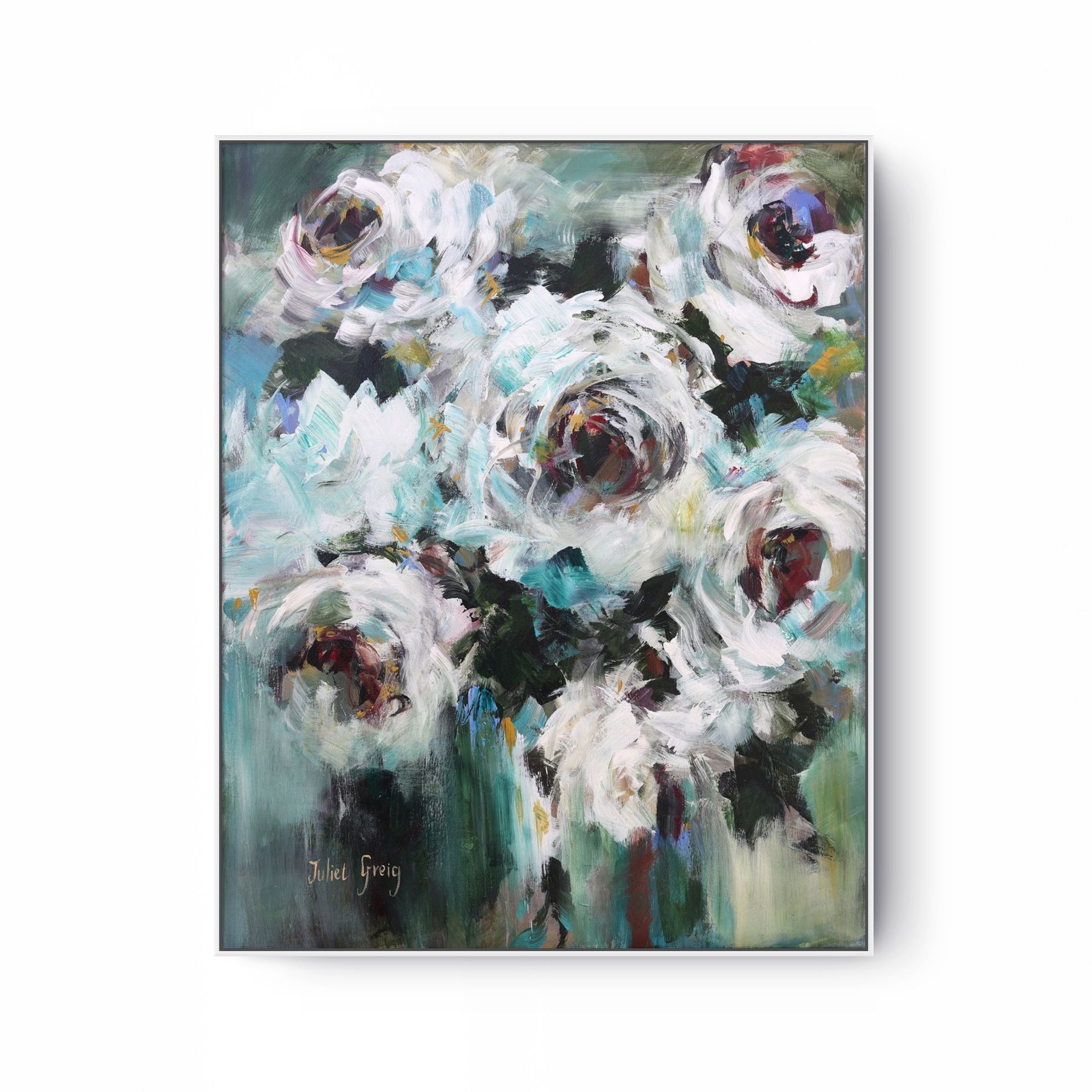 White Roses Print