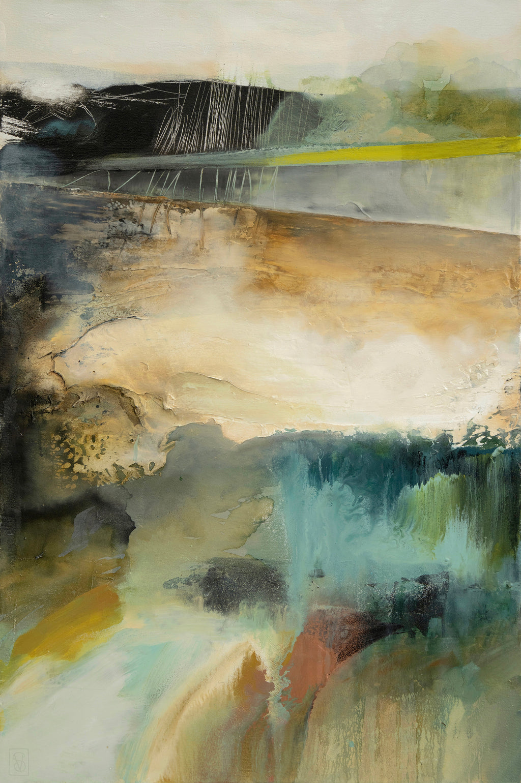 Misty Mountain I Print