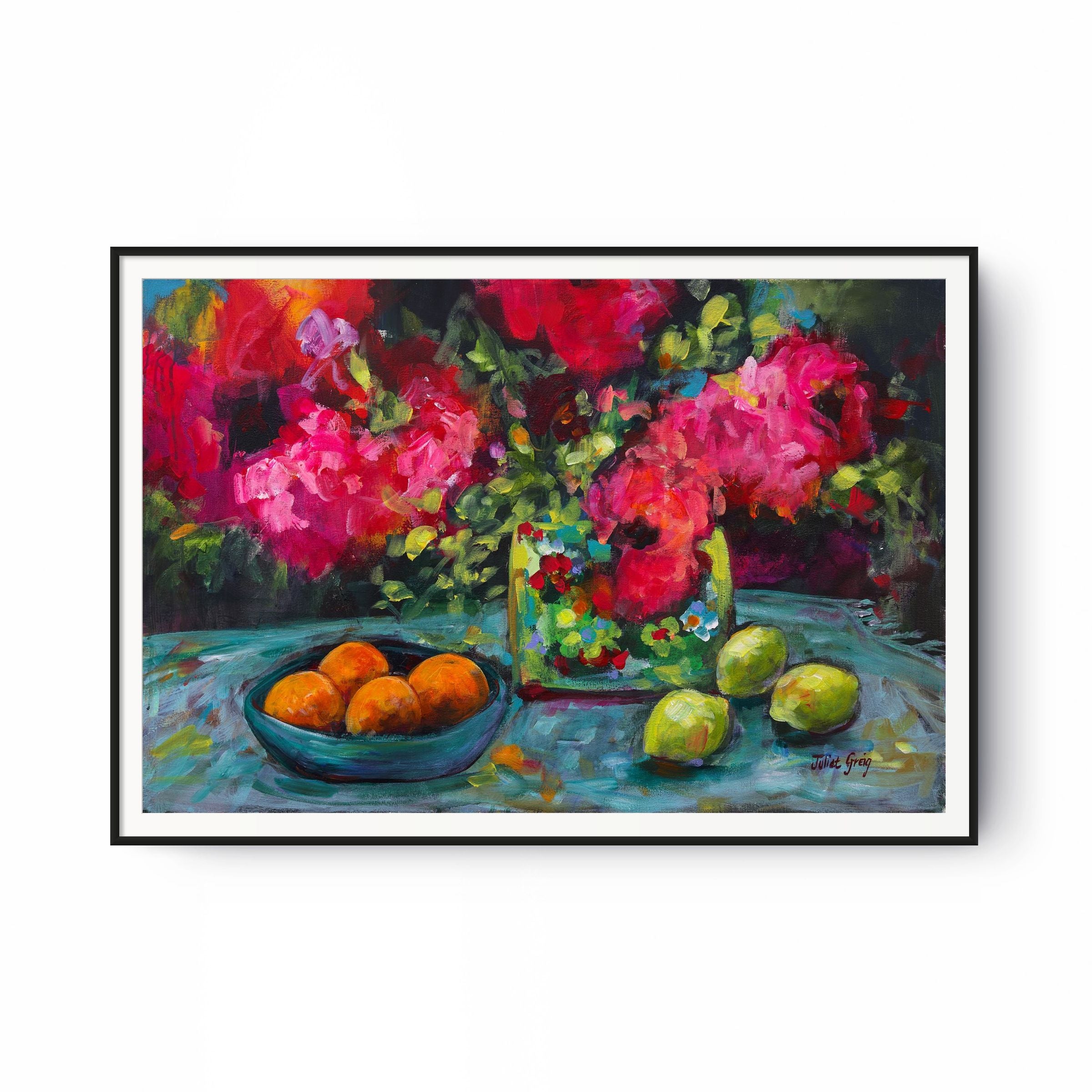Fruit and Flowers Print