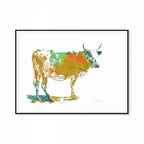 Nguni Orange Pop Print