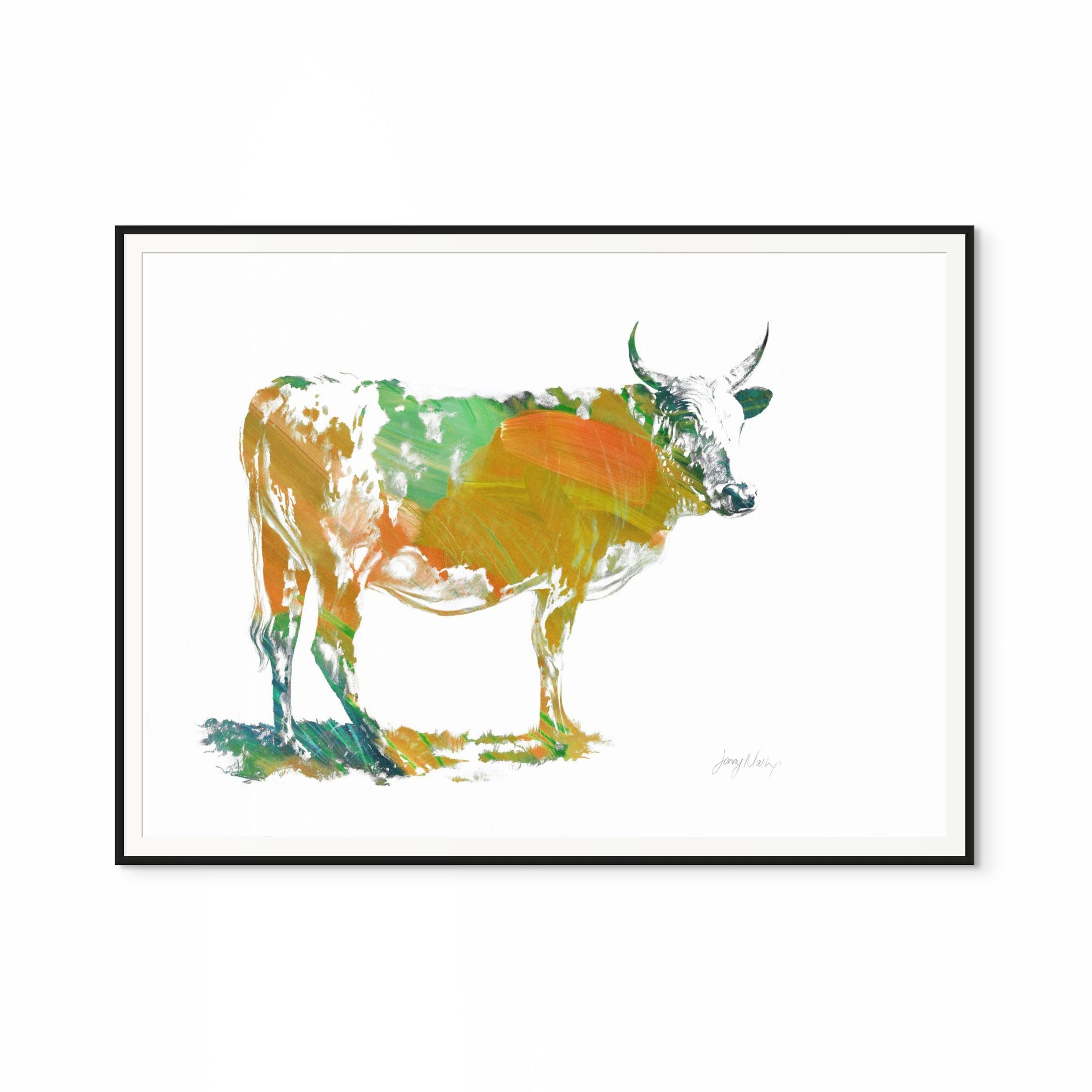 Nguni Orange Pop Print