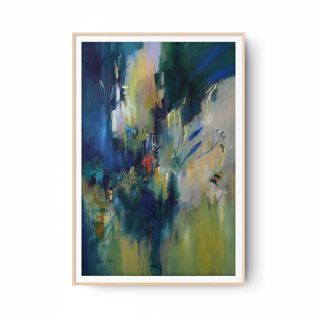 Aqua Abstract Print