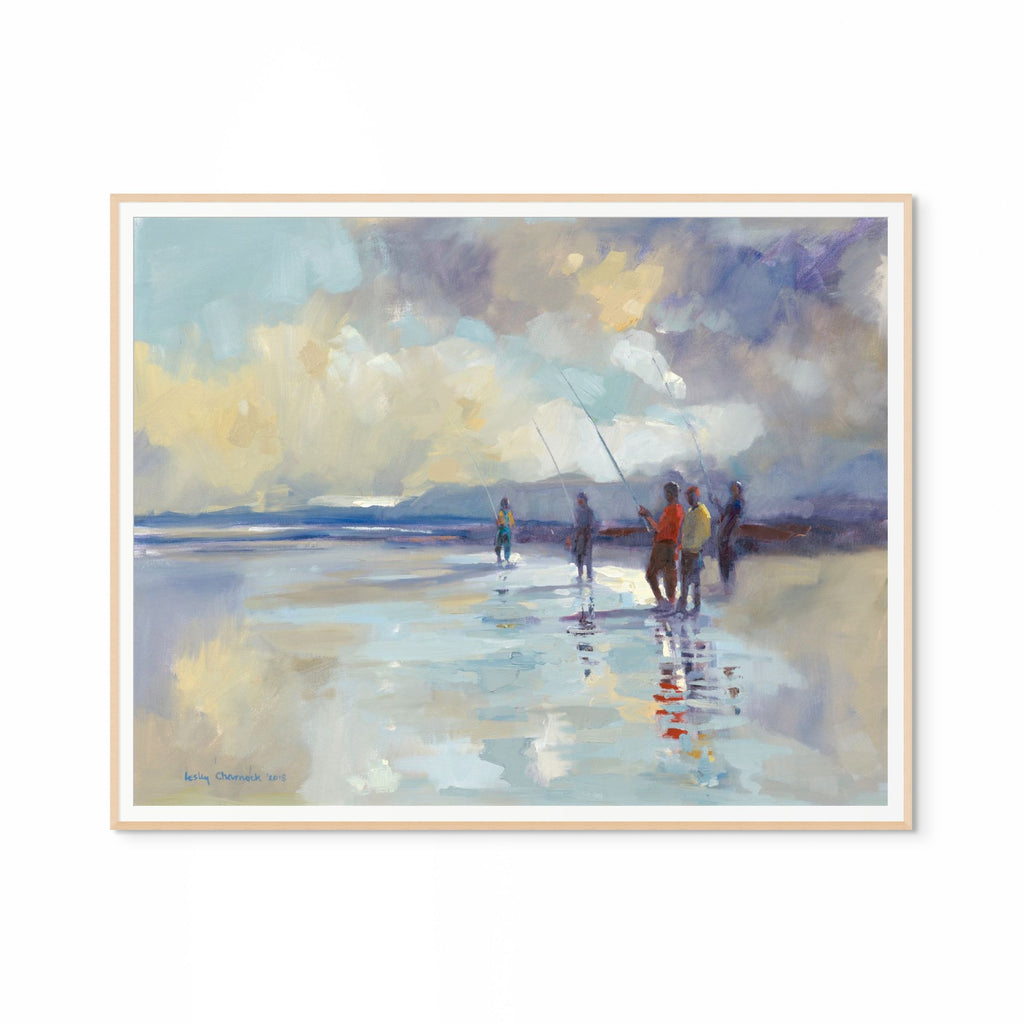 Beach Fishing Print