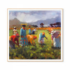 Sunshine Strawberry Pickers Print