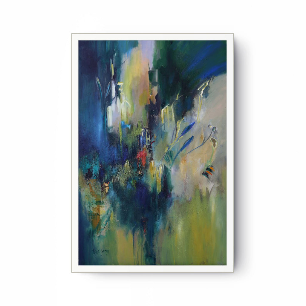 Aqua Abstract Print