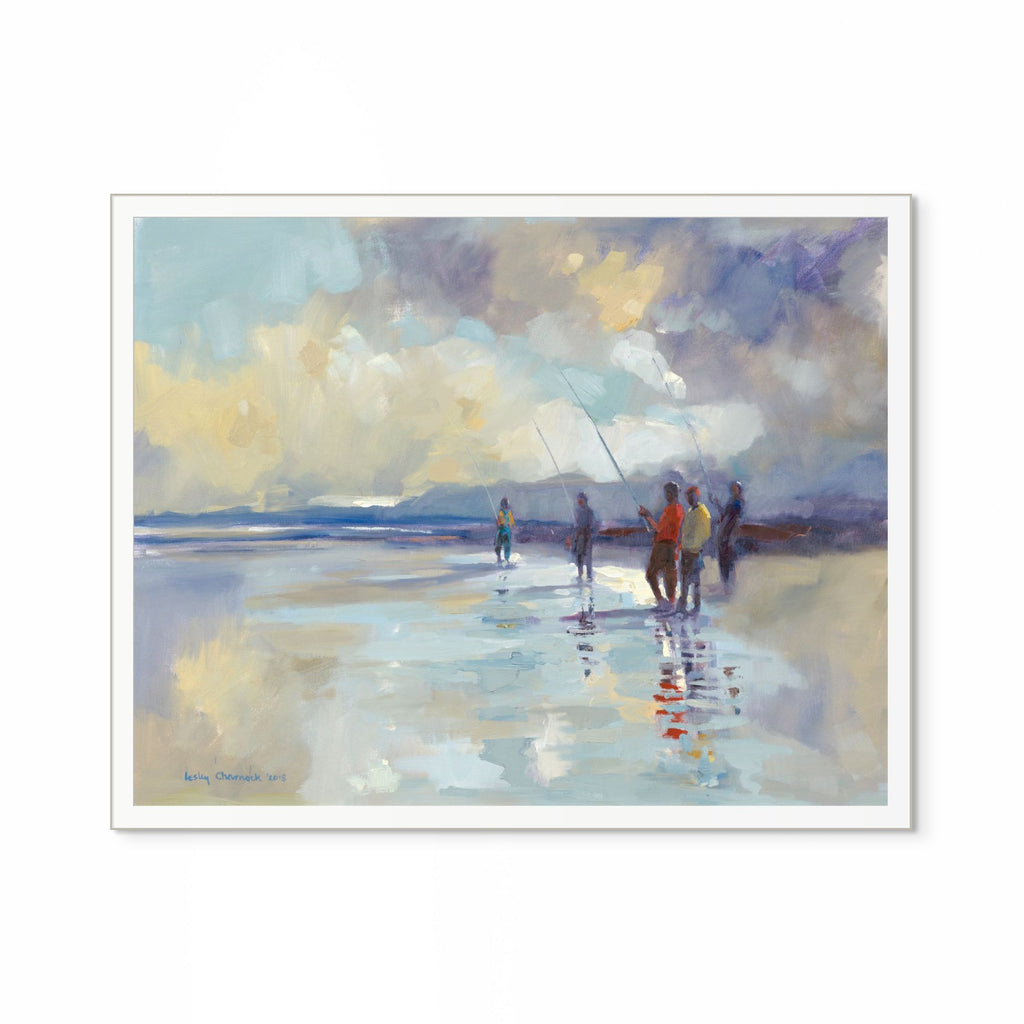 Beach Fishing Print