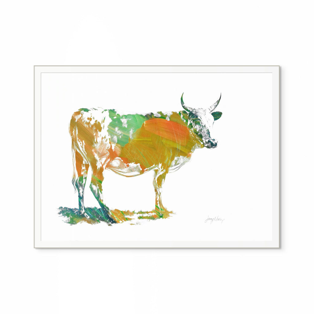 Nguni Orange Pop Print