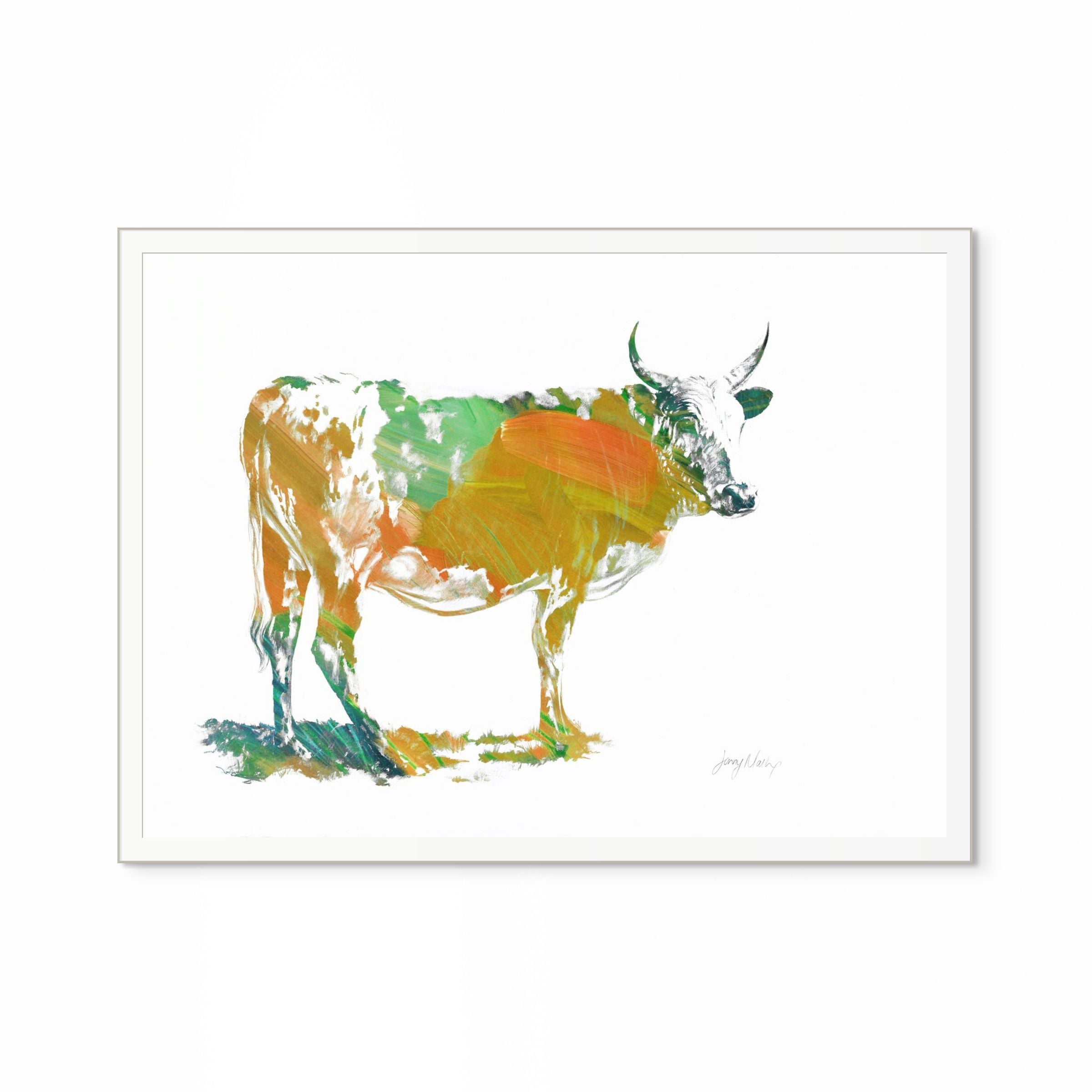 Nguni Orange Pop Print
