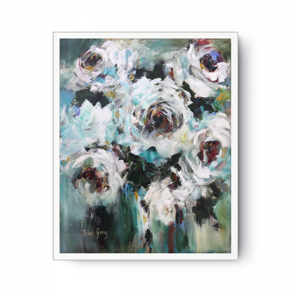 White Roses Print