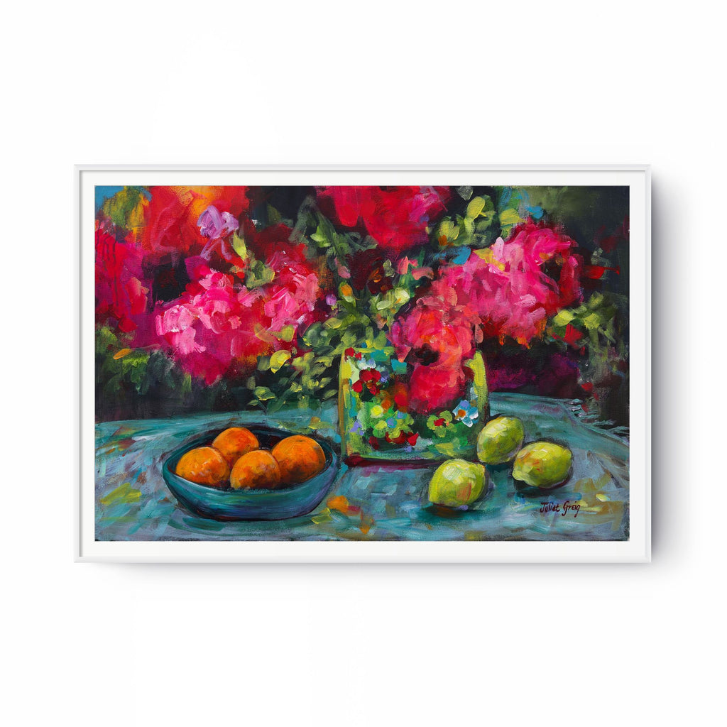 Fruit and Flowers Print