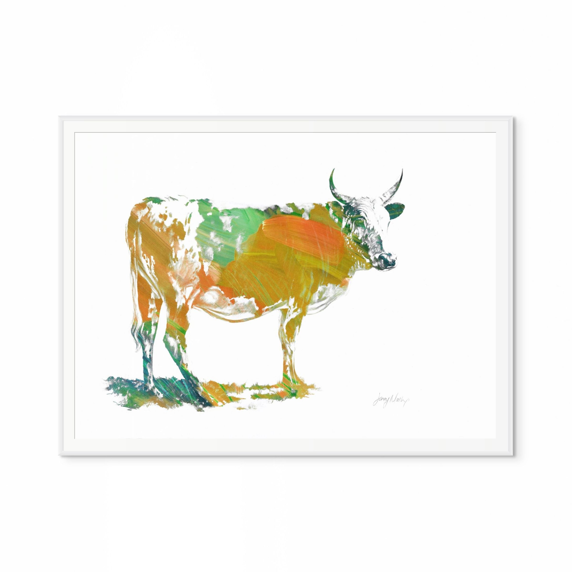 Nguni Orange Pop Print