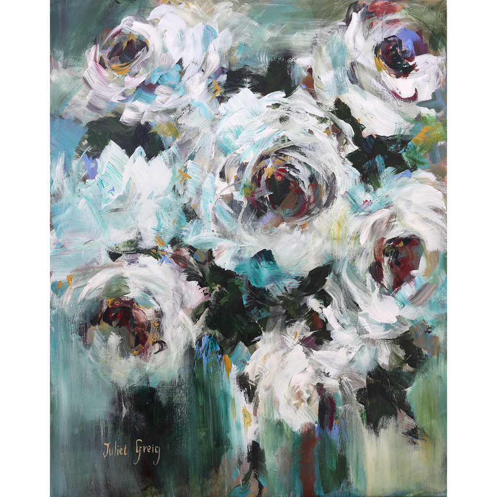 White Roses Print